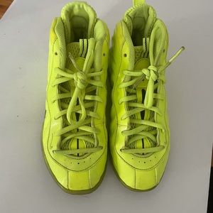 Nike foamposites size 2.5 lime green